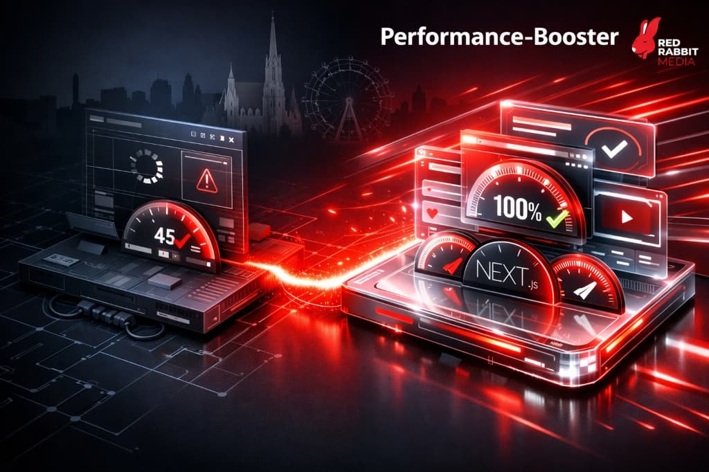 Performance-Booster Next.js: Website Ladezeit verbessern für bessere Google Rankings in Österreich