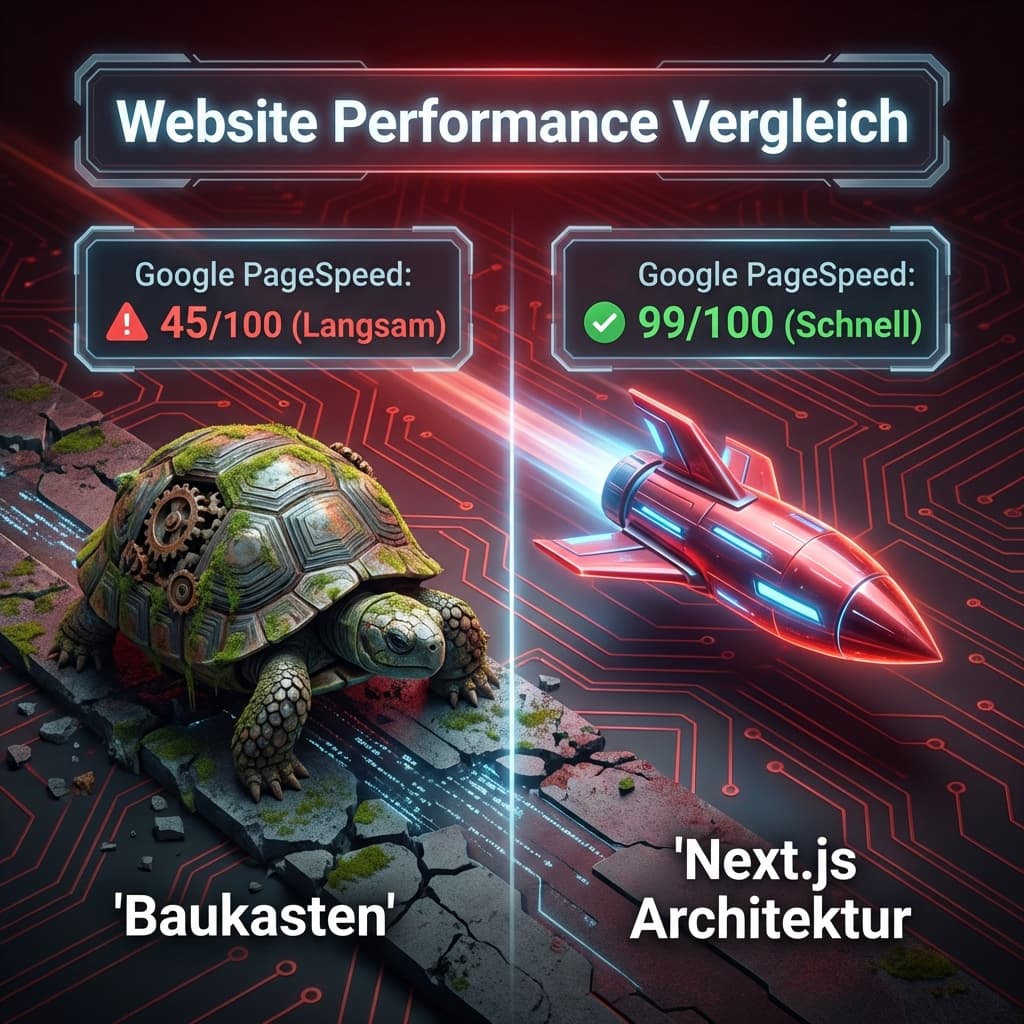 Leistungsvergleich: Next.js gegen herkömmliche Baukästen in Wien
