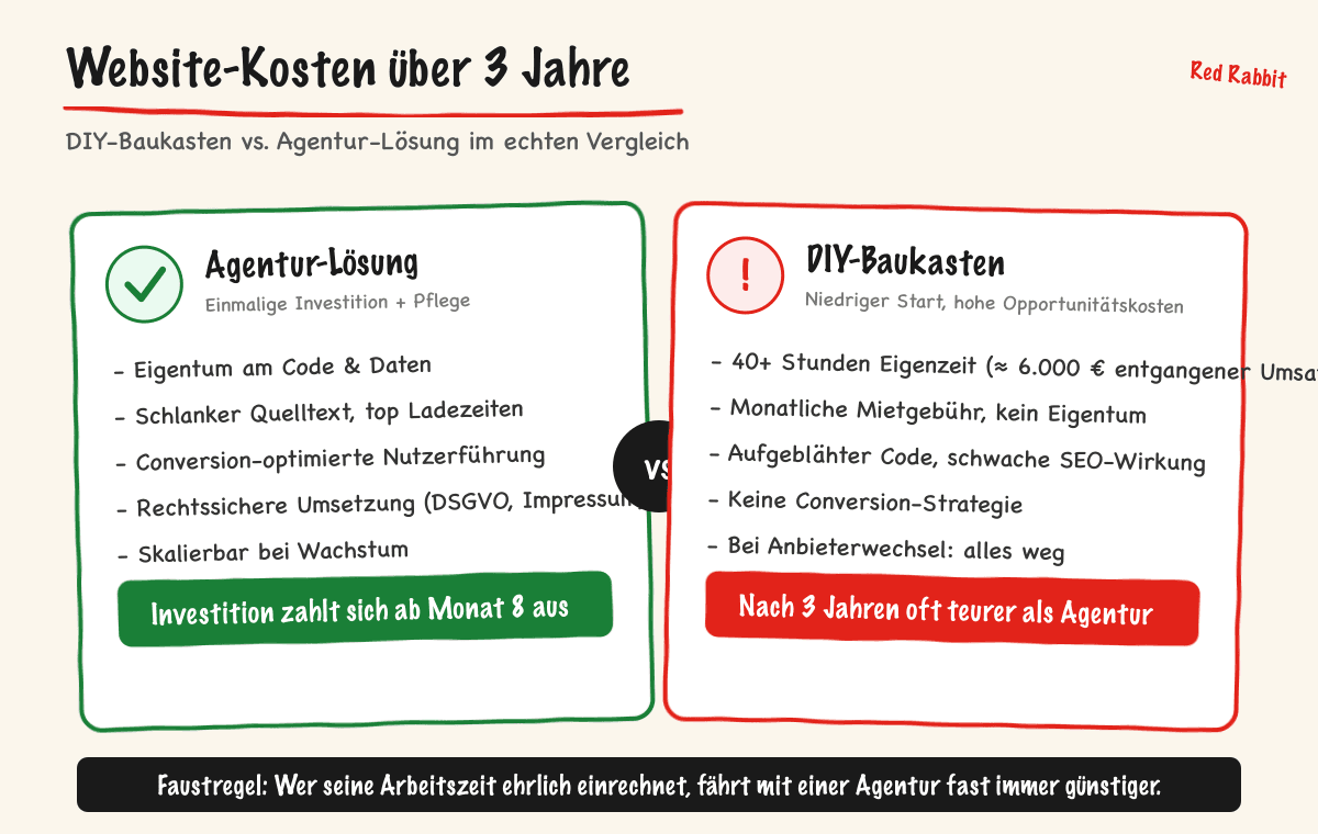 Website-Kosten über 3 Jahre