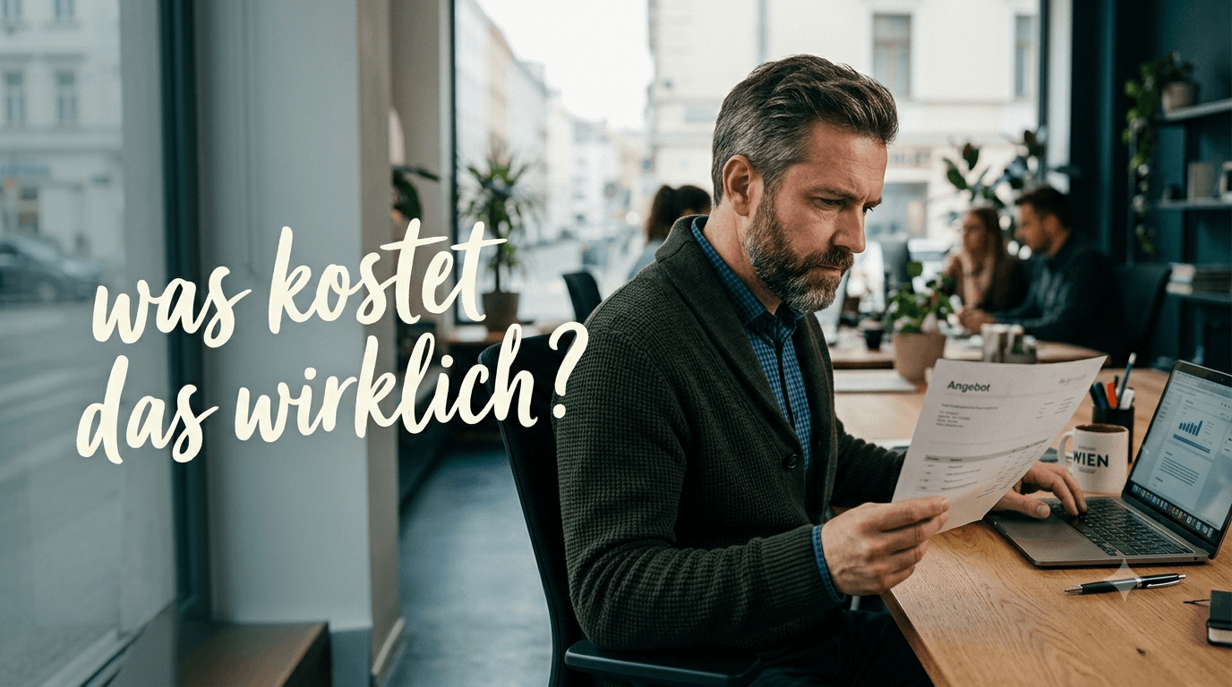 Wie setzen sich die Kosten für eine Website zusammen? [Österreich 2026]