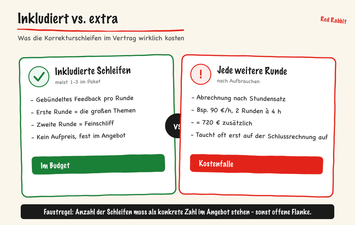 Inkludiert vs. extra
