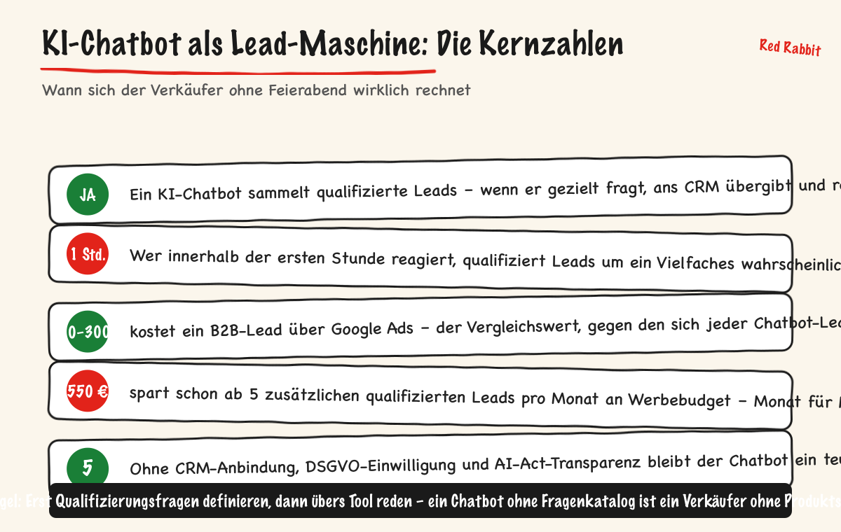 KI-Chatbot als Lead-Maschine: Die Kernzahlen
