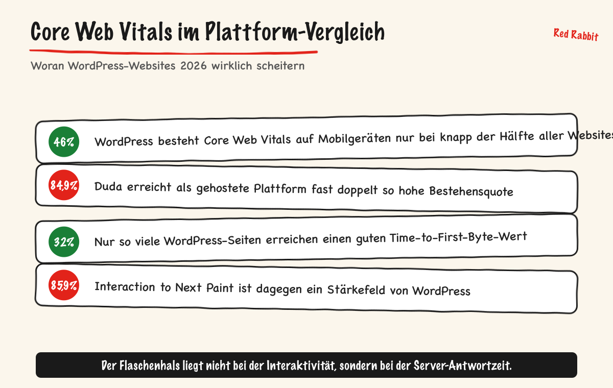Core Web Vitals im Plattform-Vergleich