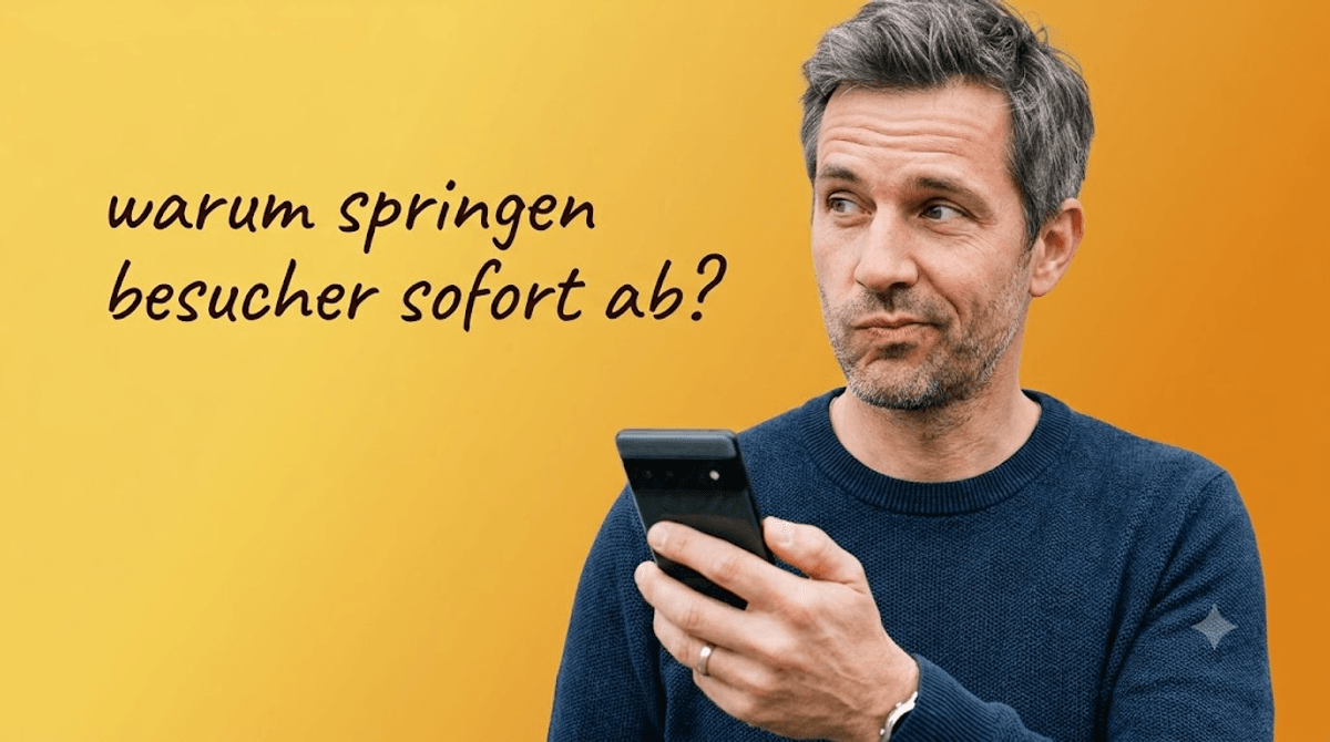 Warum verlassen Besucher eine Website sofort wieder? 2026