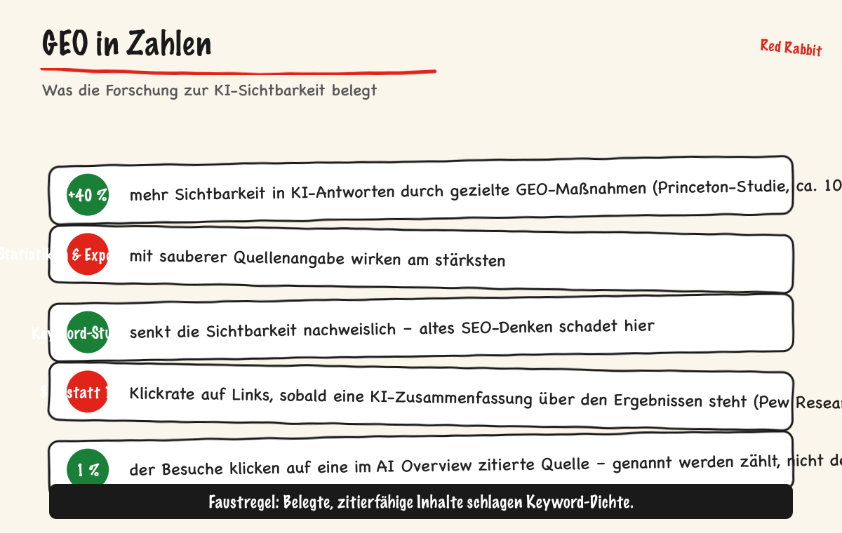 GEO in Zahlen